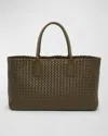 Bottega Veneta Medium Cabat Bag In Kaki-gold