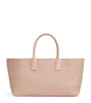 Bottega Veneta Cabat Medium Intrecciato East-west Tote Bag In Pink