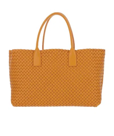 Bottega Veneta Medium Cabat Intrecciato Leather Tote Bag In Brown