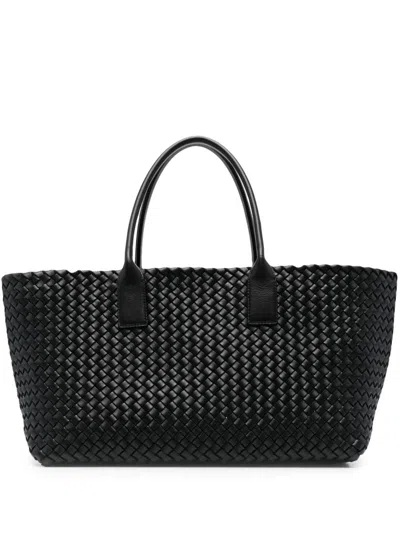 Bottega Veneta Medium Cabat Top-handle Tote Bag In Black