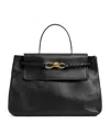 Bottega Veneta Ciao Ciao Knot Detail Leather Top Handle Bag In Black