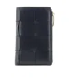 Bottega Veneta Medium Cassette Zipper Purse In Black