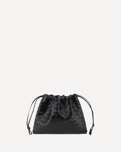 Bottega Veneta Medium Clutch Bag In Black