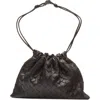 Bottega Veneta Medium Leather Pouch Bag In 2132 Fondant-gold
