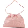 Bottega Veneta Medium Dustbag Intrecciato Leather Shoulder Bag In Pink