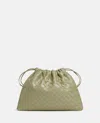 Bottega Veneta Medium Leather Pouch Bag In Beige
