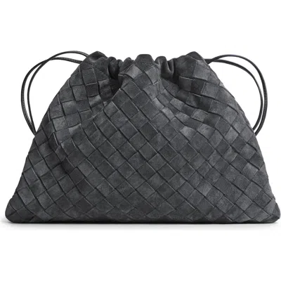 Bottega Veneta Medium Dustbag Intrecciato Suede Bag