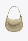 Bottega Veneta Medium Gemelli Intrecciato Leather Shoulder Bag In Travertine