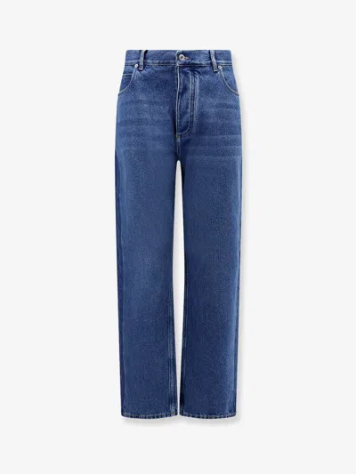 Bottega Veneta Medium Indigo Washed Jeans In Blue