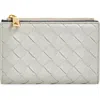 Bottega Veneta Medium Intrecciato Bi-color Leather Bifold Wallet
