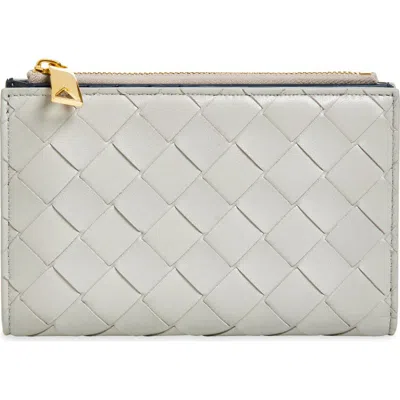 Bottega Veneta Medium Intrecciato Bi-color Leather Bifold Wallet
