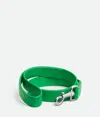 Bottega Veneta Medium Intrecciato Dog Leash In Green