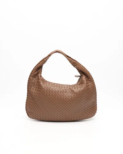 Bottega Veneta Medium Intrecciato Hobo Bag In Brown