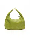 Bottega Veneta Medium Intrecciato Hobo Bag In Green