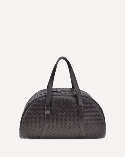 Bottega Veneta Medium Intrecciato Travel Bag In Brown