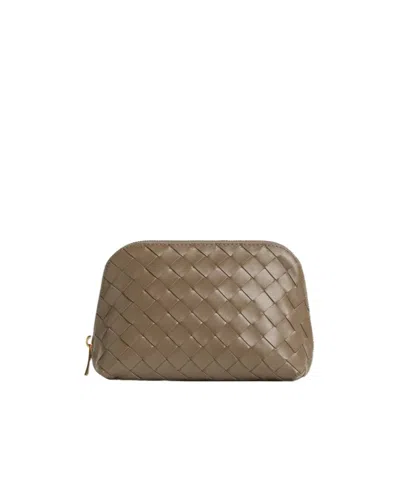 BOTTEGA VENETA INTRECCIATO MEDIUM HALF-MOON BEAUTY POUCH