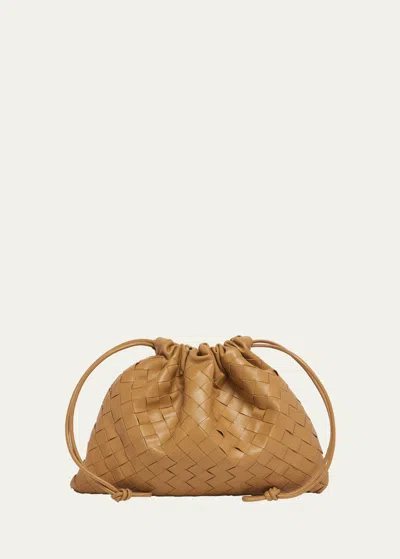 Bottega Veneta Medium Leather Pouch Bag In Brown