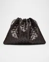 Bottega Veneta Medium Leather Pouch Bag In Fondant