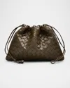 Bottega Veneta Medium Leather Pouch Bag In Green