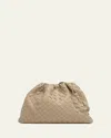 Bottega Veneta Medium Leather Pouch Bag In Sand