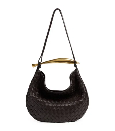 Bottega Veneta Medium Leather Sardine Shoulder Bag In Brown