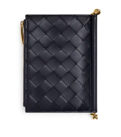 Bottega Veneta Medium Leather Solstice Wallet In Blue
