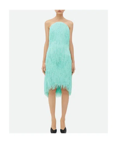 BOTTEGA VENETA BOTTEGA VENETA FRINGED MIDI DRESS