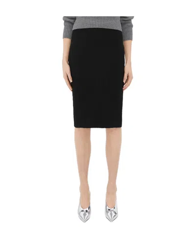 Bottega Veneta Medium Length Skirt In Black