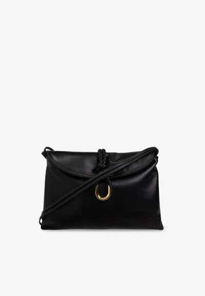BOTTEGA VENETA MEDIUM LIBERTA LEATHER CROSSBODY BAG
