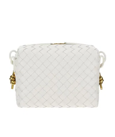 Bottega Veneta Medium Loop Camera Bag In White