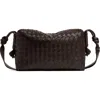 Bottega Veneta Medium Loop Intrecciato Shoulder Bag In 2190 Fondant-m Brass