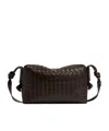 Bottega Veneta Medium Loop Weekend Travel Bag In Black