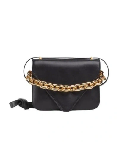 Bottega Veneta Medium Mount Crossbody Bag In Black