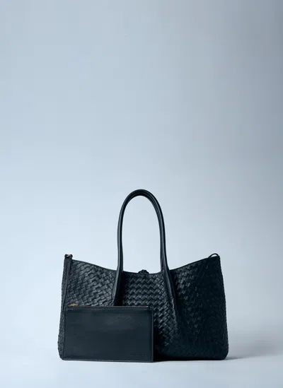 Bottega Veneta Medium Pinacoteca Handbag In Black
