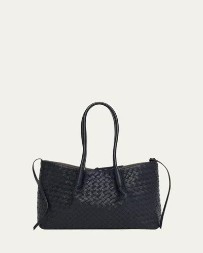 Bottega Veneta Medium Pinacoteca Reversible Leather Tote Bag In Purple