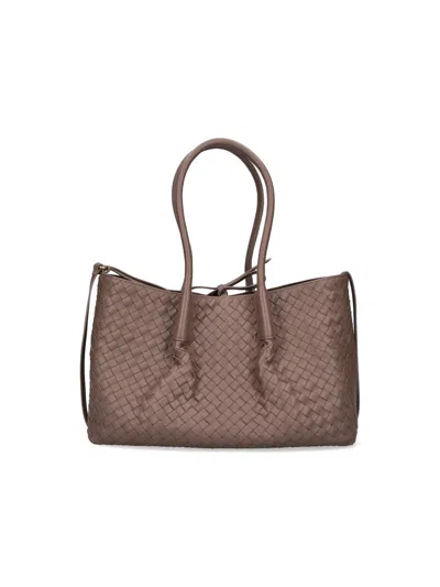 Bottega Veneta Medium Reversible Bag "pinacoteca" In Brown