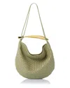 Bottega Veneta Medium Sardine Intrecciato Leather Shoulder Bag In Travertine/brass