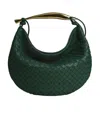 Bottega Veneta Sardine Medium Intrecciato Leather Top-handle Bag In Green