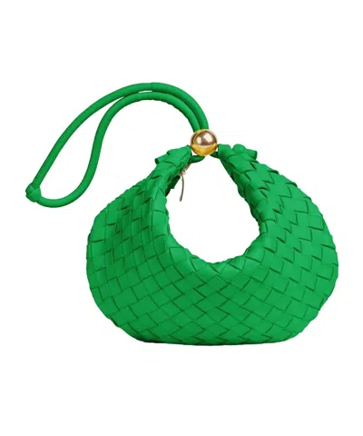 Bottega Veneta Medium Turn Clutch In Green