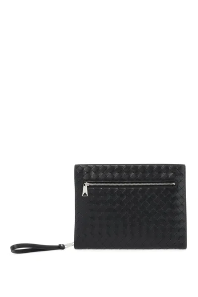 Bottega Veneta Medium Intrecciato Document Case In Black