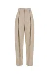 Bottega Veneta Light Grey Blend Pant In Brown