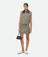 Bottega Veneta Weste Aus Einer Baumwollmischung In Green/fennel/white