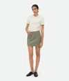 Bottega Veneta Rock Aus Einer Baumwollmischung In Green/fennel/white