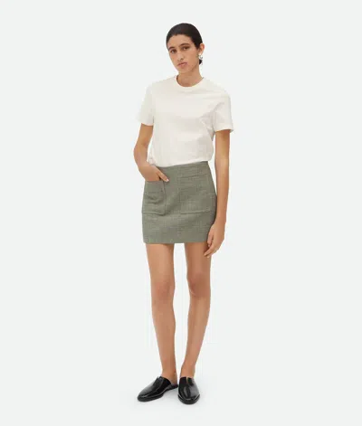 Bottega Veneta Rock Aus Einer Baumwollmischung In Green/fennel/white