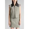Bottega Veneta Weste Aus Einer Baumwollmischung In Green/fennel/white