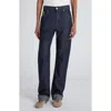 Bottega Veneta Mélange Wool Drill Tapered Pants In Blue