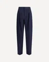 Bottega Veneta Women Mélange Wool Pants In Blue