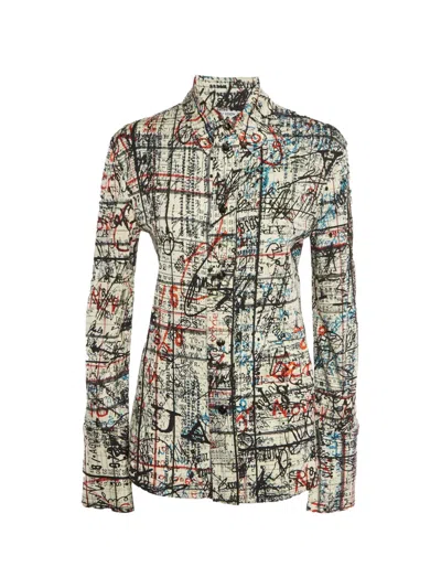 Pre-owned Bottega Veneta Memory Printed Shirt In Neutral