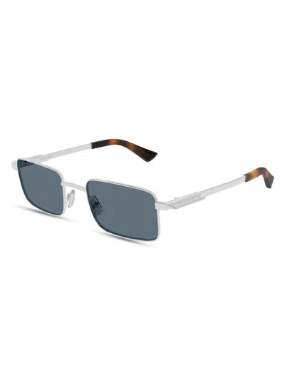 BOTTEGA VENETA MEN'S 53MM LONG RIBBON METAL RECTANGULAR SUNGLASSES