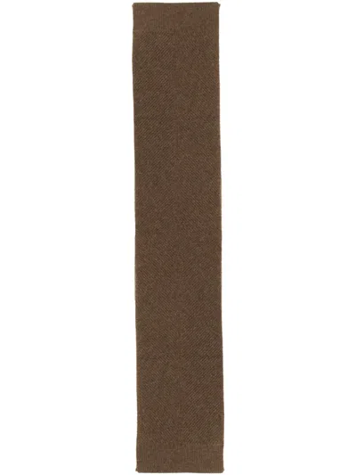 Bottega Veneta Men Alpaca Scarf In Cream